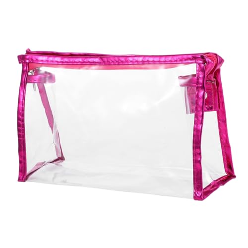 DIYEAH Transparentes Federmäppchen Mit Reißverschluss Stiftehalter Aus Plastik Organizer Für Schreibwaren Make-up-Tasche Mit Glattem Reißverschluss Tragbare Tasche Für Stifte Und von DIYEAH