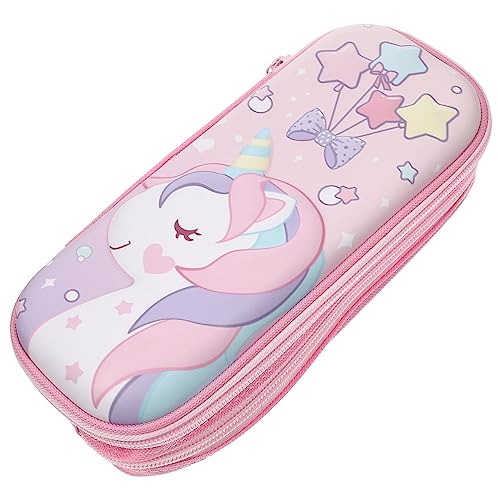 DIYEAH Adorable Große Kapazität Bleistift Tasche Mehrzweck Cartoon Design Federmäppchen Für Junge Mädchen Für Schule Und Kunstbedarf Einhorn von DIYEAH