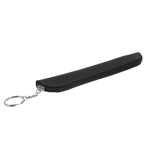 DIYEAH PU Leder Federmäppchen Klein Schlank mit Reißverschluss Stiftetui für Erwachsene Stift Organizer Vielseitig Leicht Kompakt Kratzfest Langlebig Modisch von DIYEAH