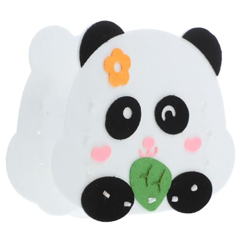 DIYEAH Stiftehalter Mit Tieren Nähset Filz-Panda-stiftehalter Bastelzubehör Bastelsets Für Junge Mädchen Filz-nähprojekte von DIYEAH