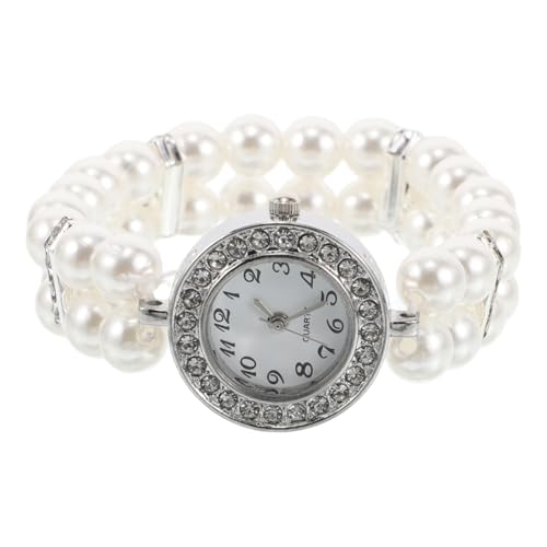 DIYEAH Perlenarmband Damen Elastisch mit Strasssteinen Vintage Manschette für Besondere Anlässe Zierliches Schmuckstück für Handgelenke Vielseitiges Armband für Frauen Kratzfestes Design von DIYEAH
