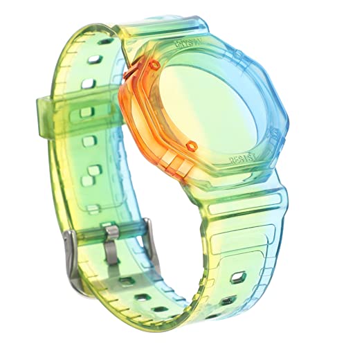 DIYEAH Rainbow Tpu Armband Wasserdichtes Band Kompatibel mit Sicherer Sitz Leicht Bequem für Jungen von DIYEAH
