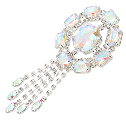 DIYEAH Rhinestone Brosche mit Quasten für Damen Eleganter Anstecker für Kleidung Jacken und Taschen Perfektes Accessoire für Festivals und Besondere Anlässe von DIYEAH