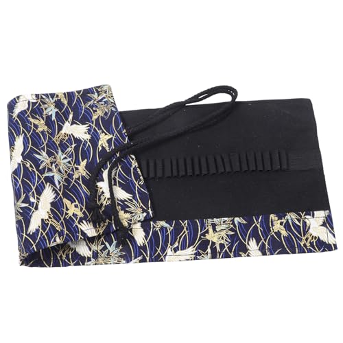 DIYEAH Roll Up Stifte Organizer Chinesischer Stil Stiftetui Baumwolle Große Kapazität Tragbare Stifthülle für und Aquarellstifte für Kunststudenten von DIYEAH