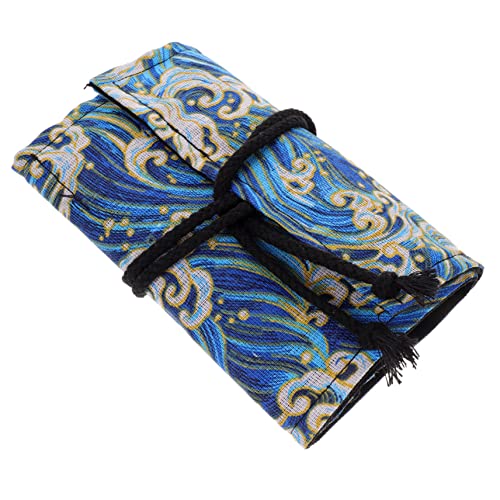 DIYEAH Rollbares Federmäppchen Mit Stifte-Organizer Baumwolle Und Leinen Aufbewahrungstasche Für Bleistifte Mit Japanischem Muster von DIYEAH