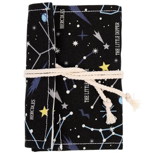 DIYEAH Bleistift-Organizer Aus Canvas Große Kapazität Bleistifttasche Zum Aufrollen Federmäppchen Künstler von DIYEAH