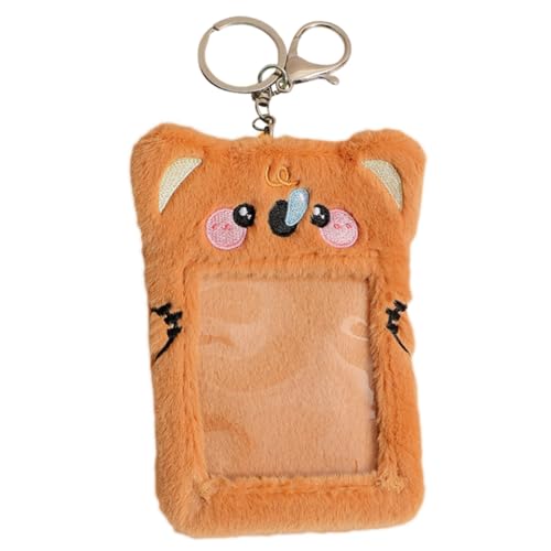 DIYEAH Schlankes Leichtes Kartenetui Aus Plüsch Bezaubernde Schlüsselanhänger-kartenhülle Für Bankkarten-ausweise von DIYEAH
