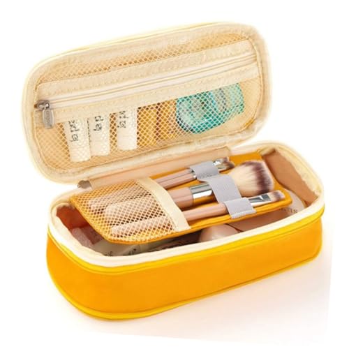 DIYEAH Schreibwaren Taschen Stift Zubehör Große Kapazität Bleistift Fall Gelb Bleistift Beutel von DIYEAH