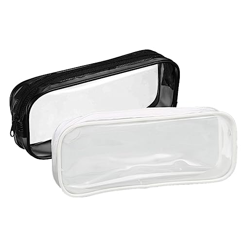 DIYEAH Stilvolle Federmäppchen 2 Stück Große Kapazität Make-up-Tasche Mit Reißverschluss Nützlich Für Schreibwaren Kosmetik Reisen von DIYEAH