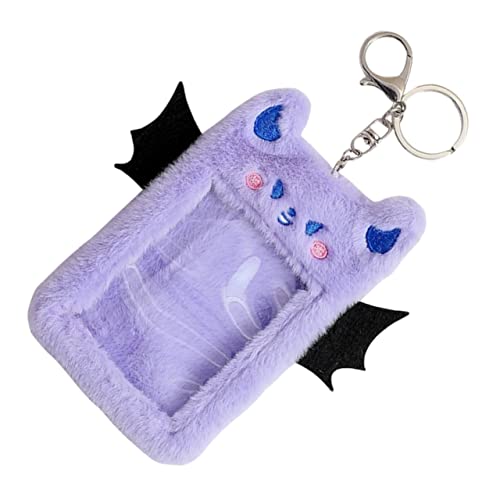 DIYEAH Teufel Plüsch Kartenhalter Postkartenhalter Ausweishalter Lehrerkartenhalter Buskartenhalter Plüsch Schlüsselanhänger Geldbörse Schlüsselanhänger Abzeichen Kredithalter von DIYEAH