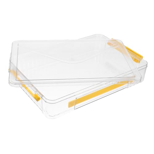 DIYEAH Transparente Pet Aufbewahrungsbox Groß mit Deckel Vielseitiger Karten Organizer für Ausweise Führerscheine und Kreditkarten Strapazierfähige Dokumentenbox für Zuhause und Büro von DIYEAH