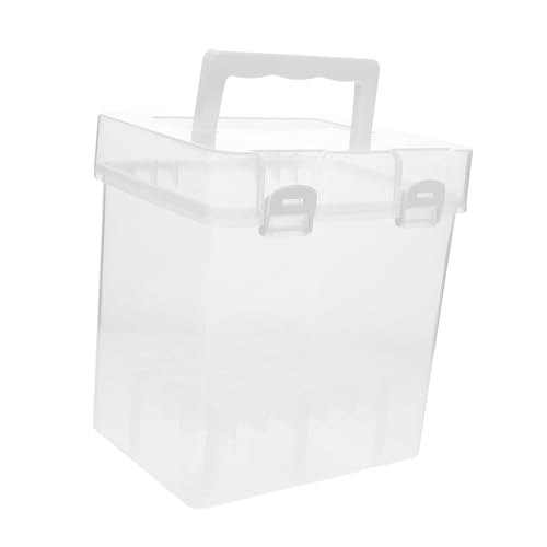 DIYEAH Transparente Stiftebox mit Deckel für Künstler für Outdoor Skizzen Sicheres und Leichtes Design für Marker und Farbstifte von DIYEAH