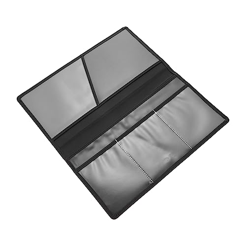 DIYEAH Ultra-dünne Kreditkartenhülle Mit RFID-Schutz Praktische Aufbewahrungstasche Für Bankkarten Und Führerschein Im Auto Pu Material Schwarz Für Geschäftsreisen Und Büro von DIYEAH