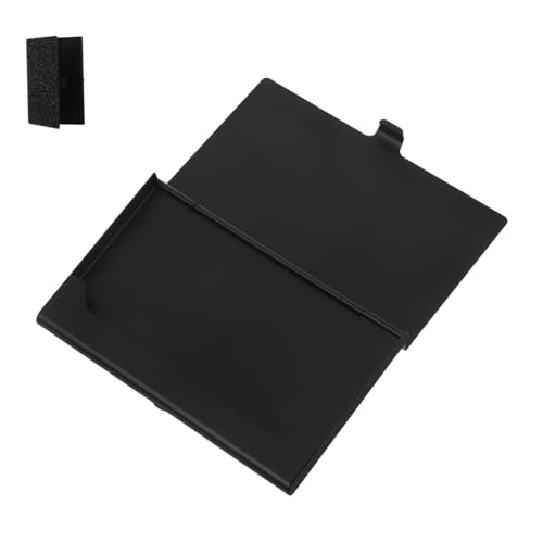 DIYEAH Visitenkartenetui Visitenkartenhalter Aus Metall Visitenkartenhalter Metall Visitenkartenhalter Damen Visitenkartenhalter Mit Kristall Visitenkartenhalter' Aluminiumlegierung Black von DIYEAH