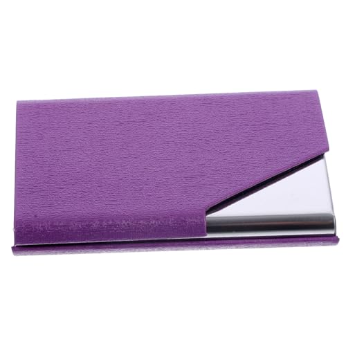 DIYEAH Visitenkartenetui mit PU Robuster Tragbarer Kartenhalter Aktentaschen Design Verschleißfest Stilvoll für Business und für Kartenaufbewahrung von DIYEAH