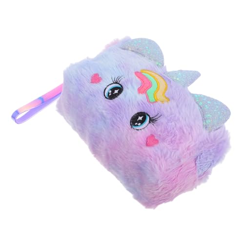 DIYEAH üsch Einhorn Stifteetui Für Große Kapazität Fuzzy Schreibwaren Organizer Und Kosmetiktasche Ideal Für Schule Und Reisen üßes Cartoon Design von DIYEAH