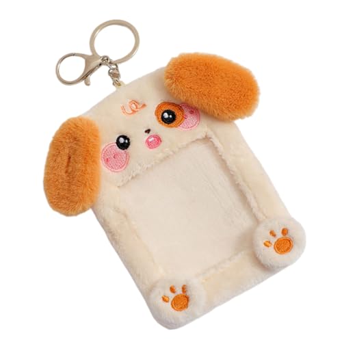 DIYEAH Plüsch-kartenhalter-schlüsselanhänger Für Damen – Ausweishüllen Plüsch-postkartenhülle Buskartenhalter Kartenhülle Mit Cartoon-tiermotiv Stilvoll Und Praktisch von DIYEAH