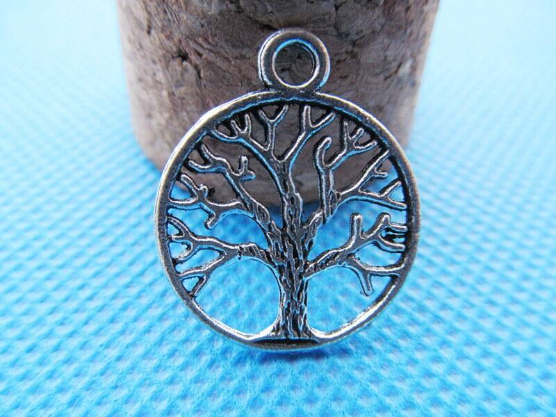 20mm Antik Silber/Antique Bronze Hohl Filigrane Glück Wunsch Baum Des Lebens Runde Connector Anhänger Charme/Finden, Diy Zubehör 20mm Antik Silber/Antique Bronze Hohl Filigrane Glück Wunsch Baum Des Lebens Runde Connector Anhänger Charme/Finden, Diy Zubehör von DIYLoveOcean