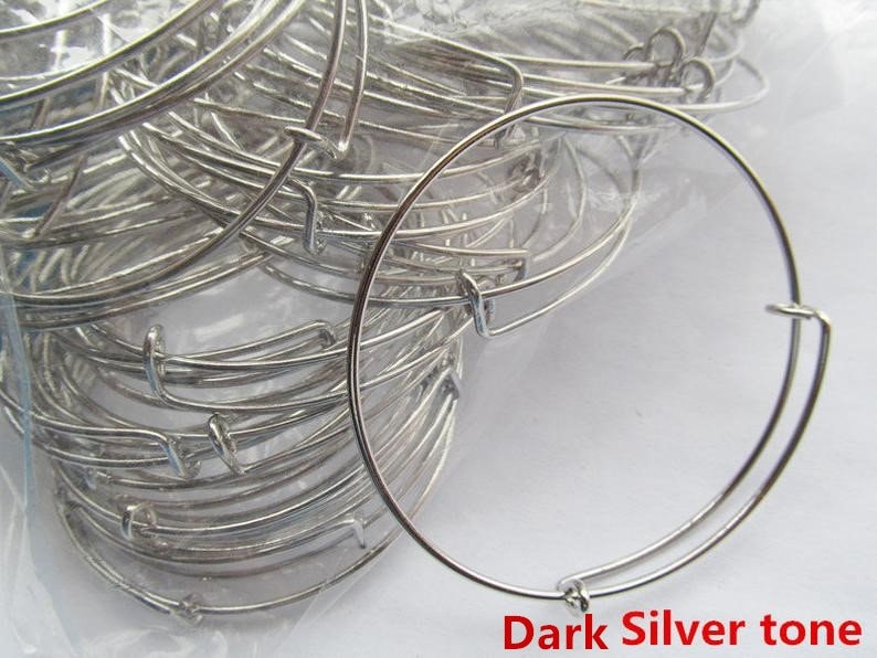 Innere 65mmMode Hohe Qualität Erweiterbare Armreif Legierung Draht Armband, Verstellbar, Diy Zubehör Schmuckherstellung, Für Perlen Und Charme von DIYLoveOcean