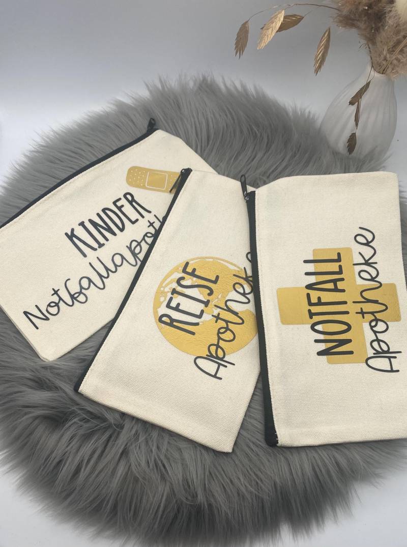 Kosmetiktasche/Notfalltasche Apotheke Reiseapotheke Kinderapotheke Täschen Für Medikamente Notfallset Mit Reißverschluss von DIYPlotterWerkstatt