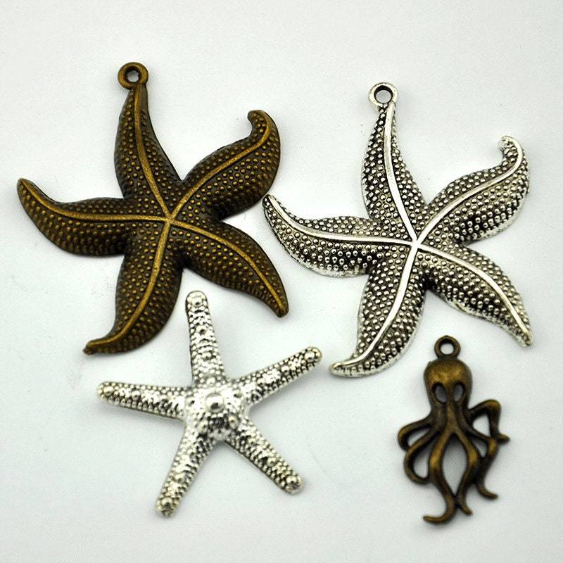 Seestern - Seestern Charm Anhänger, Oktopus Charms Und Anhänger, Seestern Anhänger-Seestern G046 von DIYbeads4u