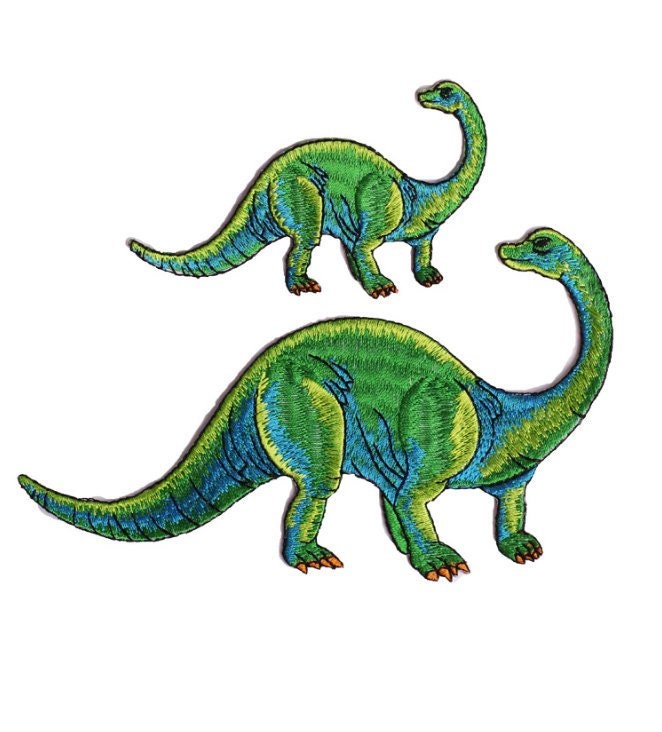 2 Stück Dinosaurier Stickerei Eisen Auf Applikation Patch, Gestickte Patch Zubehör Für Mantel, T-Shirt, Jeans, Dekorative Aufnäher von DIYsharing