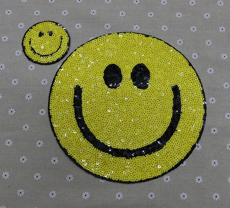 2 Stück Lächeln Gesichter Pailletten Applikation Patch, Paillette Patch Zubehör Für Mantel, T-Shirt, Kostüm Dekorative Applikationen Patches 2 Stück Lächeln Gesichter Pailletten Applikation Patch, Paillette Patch Zubehör Für Mantel, T-Shirt, Kostüm Dekorative Applikationen Patches von DIYsharing