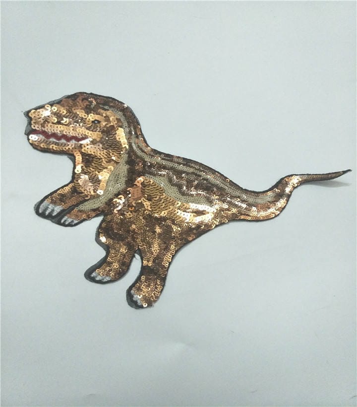 Dinosaurier Pailletten Applikation Patches, Patch Lieferungen Für Mantel, T-Shirt, Kostüm Dekorative Applikationen Patches von DIYsharing