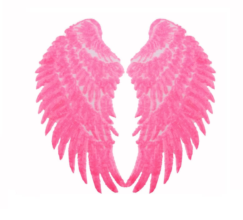 Ein Paar Flügel Pailletten Aufnäher, Patch Lieferungen Für Mantel, T-Shirt, Kostüm Dekoration Applikationen Patches von DIYsharing
