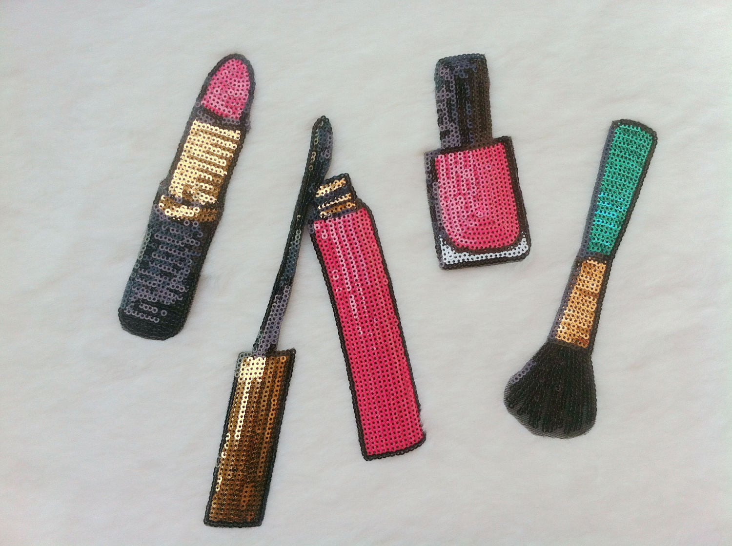 Eine Reihe Von Make-Up Pailletten Applikation Patch, Paillette Make-Up Patch Zubehör Für Mantel, T-Shirt, Kostüm Dekorative Patches von DIYsharing