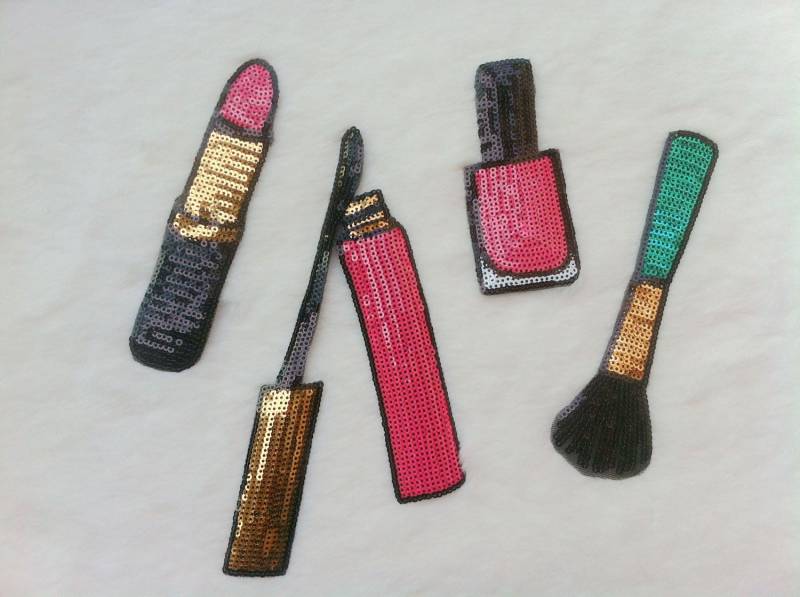 Eine Reihe Von Make-Up Pailletten Applikation Patch, Paillette Make-Up Patch Zubehör Für Mantel, T-Shirt, Kostüm Dekorative Patches von DIYsharing