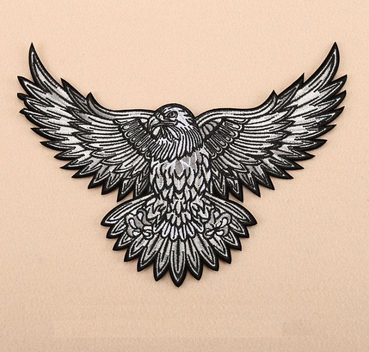 Empfindlicher Adler Gestickter Applikations-Flicken, Stickerei-Adler-Aufnäher Für T-Shirt, Jeans Oder Mantel Dekorative Stickerei-Applikationen von DIYsharing