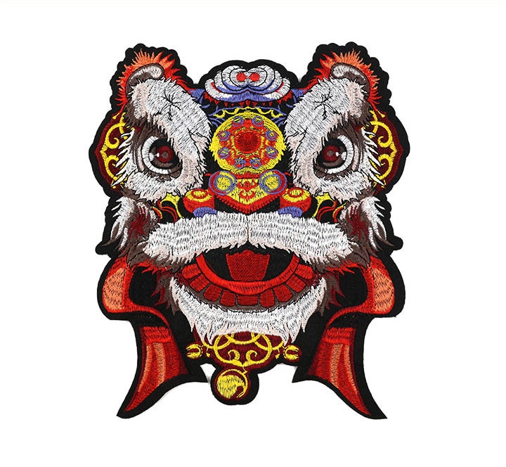 Lion Gestickte Applikation Patch, Stickerei Vintage Patch Zubehör Für Mantel, T-Shirt, Jeans, Dekorative Applikationen Patches von DIYsharing