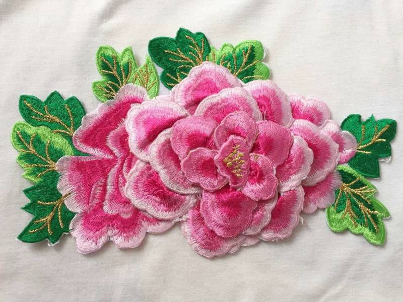 Zarte Gestickte Blumen Applikation Patch, Vintage 3D Floral Patch Für Kleidung Oder Kleid Dekorative Applikationen von DIYsharing