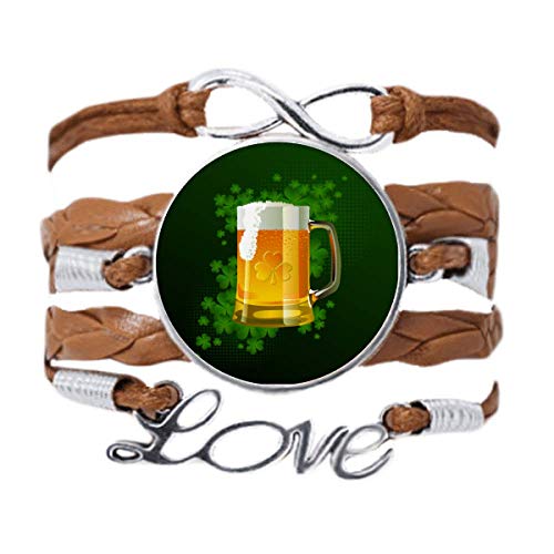DIYthinker Armband mit Aufschrift "Beer Irland", St. Patrick's Day, Liebeskette, Seil, Ornament, Armband, Geschenk, Nicht zutreffend. von DIYthinker