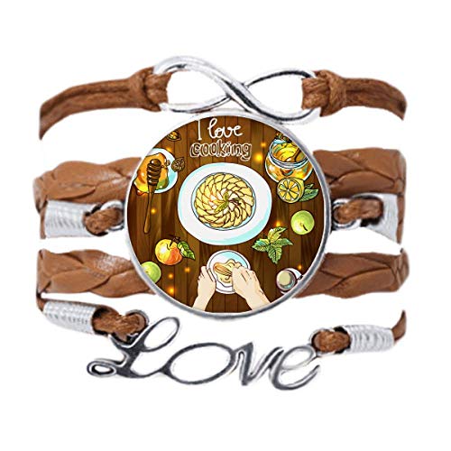 DIYthinker Armband mit Aufschrift "I love cooking Beaten Egg", Honig, Liebe, Kette, Seil, Ornament, Armband, Geschenk von DIYthinker
