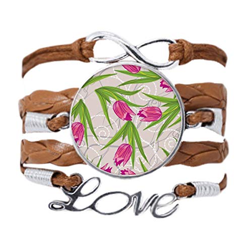 DIYthinker Armband mit Blättern, Blume, Nelke, Pflanze, Liebe, Kette, Seil, Ornament, Armband, Geschenk von DIYthinker