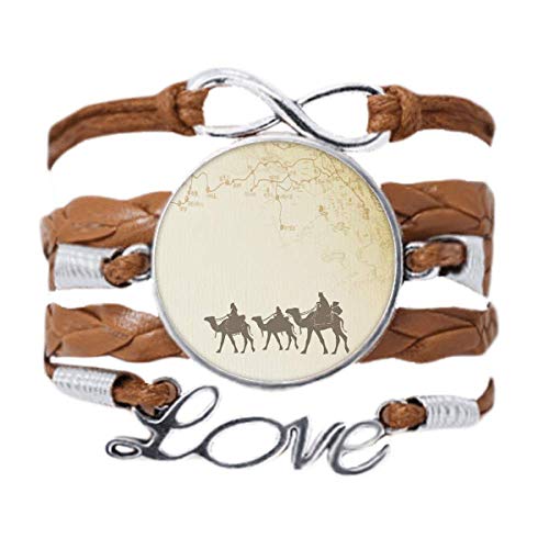 DIYthinker Armband mit chinesischem Kamelgemälde, Seide, Straßenkarte, Liebeskette, Seil, Ornament, Armband, Geschenk, Nicht zutreffend. von DIYthinker