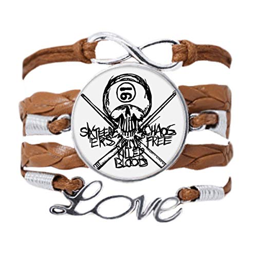 DIYthinker Armband mit der Zahl 16 Ninja, schwarzes Skelett-Schwert, Liebeskette, Seil, Ornament, Armband, Geschenk von DIYthinker