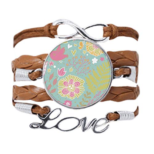 DIYthinker Armband mit grünen Blättern, Blume, Pflanze, Liebe, Kette, Seil, Ornament, Armband, Geschenk, Nicht zutreffend. von DIYthinker