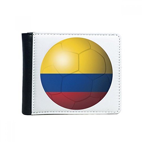 DIYthinker Flip Kolumbien Nationalflagge Fußball-Fußball-Bifold-Leder-Mappen-Multifunktions-Karten-Geldbeutel-Geschenk von DIYthinker