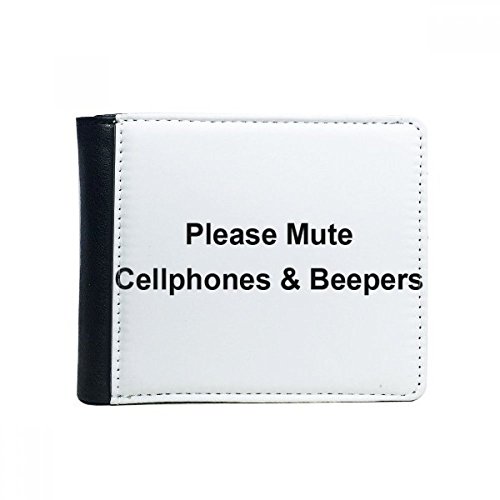 DIYthinker Flip MuteÂ CellphonesÂ & Â Piepser Symbol Bifold Kunstleder Geldbörse Multifunktions-Karten-Geldbeutel-Geschenk von DIYthinker
