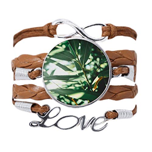 DIYthinker Grünes Blatt Pflanze Natur Foto Armband Liebe Kette Seil Ornament Armband Geschenk, Nicht zutreffend. von DIYthinker