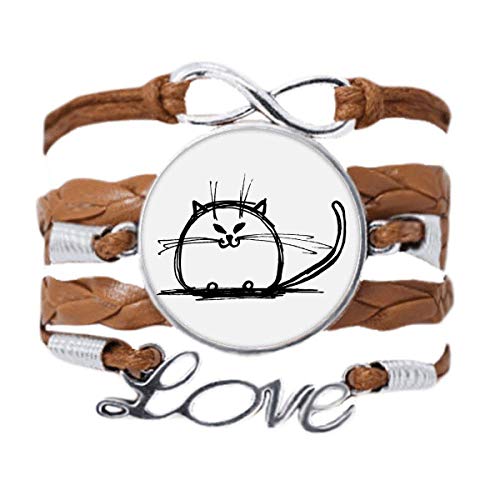 DIYthinker Lockiges Armband mit schwerer Katze, lächelnd, Liebe, Kette, Seil, Ornament, Armband, Geschenk, Nicht zutreffend. von DIYthinker