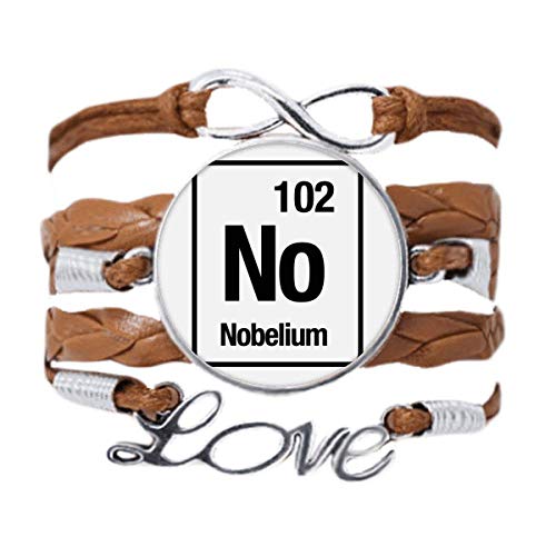 DIYthinker No Nobelium Chemical Element Chem Armband Liebeskette Seil Ornament Armband Geschenk von DIYthinker
