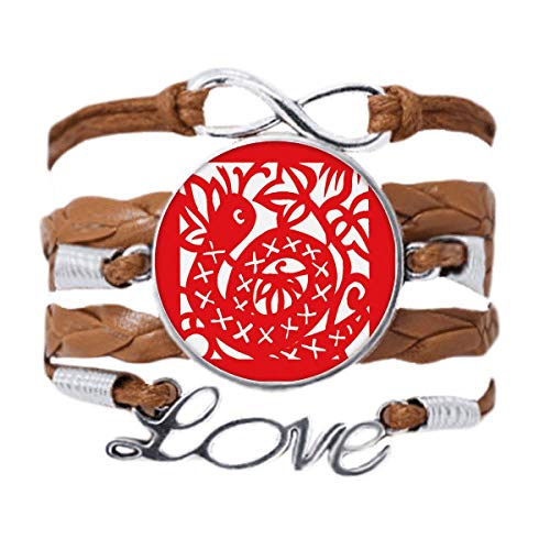DIYthinker Papierschnitt Schlange Tier China Sternzeichen Armband Liebe Kette Seil Ornament Armband Geschenk von DIYthinker