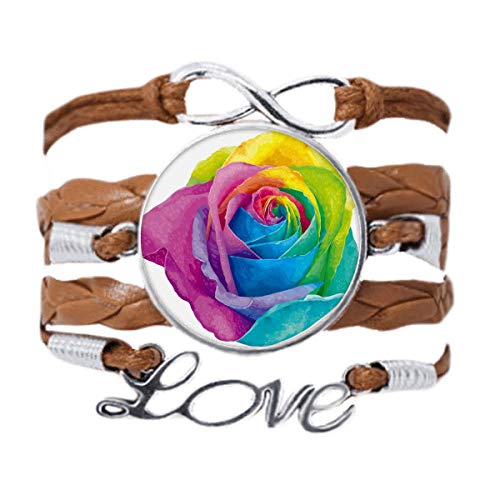 DIYthinker Regenbogen-Armband, Schwulen, Lesben, Blume, LGBT, Liebeskette, Seil, Ornament, Armband, Geschenk von DIYthinker
