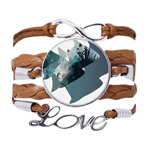 DIYthinker Seahouse Korallenquallen-Armband, Natur, Tier-Armband, Liebeskette, Seil, Ornament, Armband, Geschenk von DIYthinker