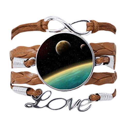 DIYthinker Universum Planet Galaxie Erde blaues Armband Liebeskette Seil Ornament Armband Geschenk von DIYthinker
