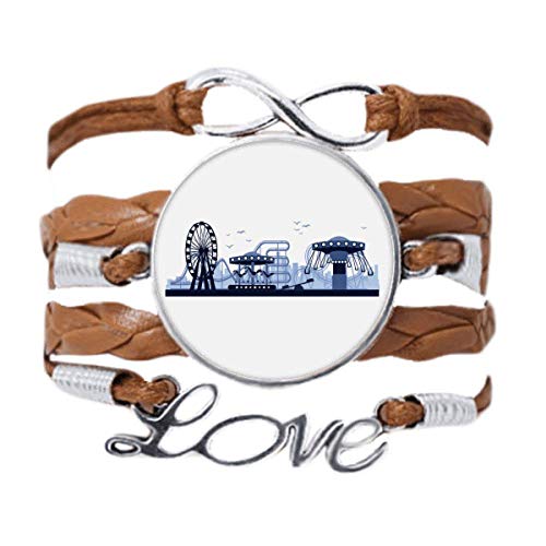 DIYthinker Vergnügungspark-Armband mit blauen Einrichtungen, Liebeskette, Seil, Ornament, Armband, Geschenk, Nicht zutreffend. von DIYthinker